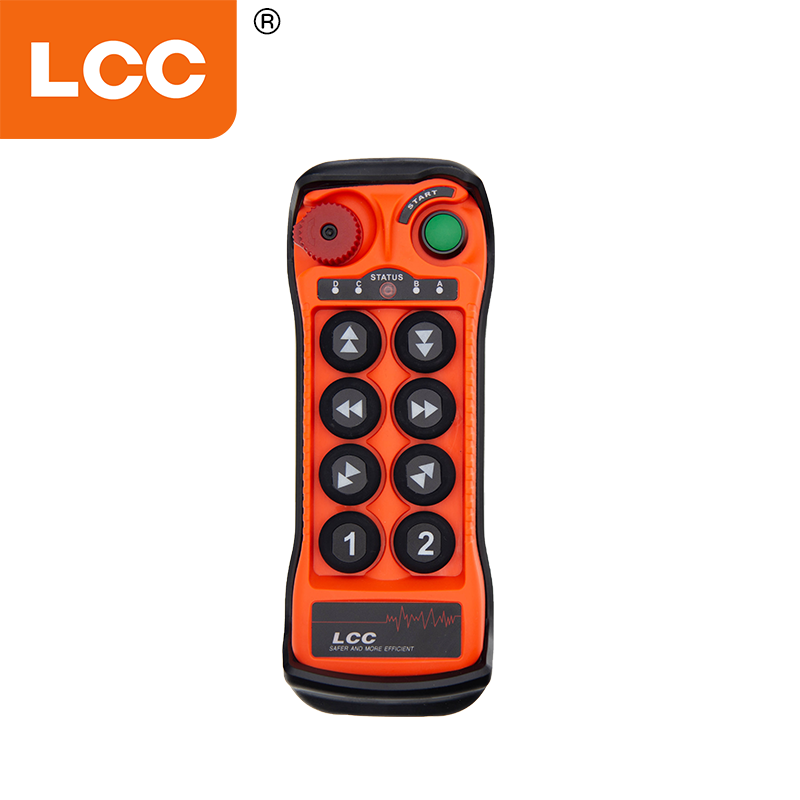 Fabricante LCC QA800 8 botón Crane industrial Crane Controlador de radio de interruptor de radio inalámbrico Controlador de radio para levantar