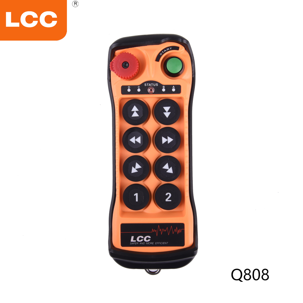 Q800 Transmisor y receptor de radio inalámbrico de 8 botones Control de radio remoto de grúa industrial