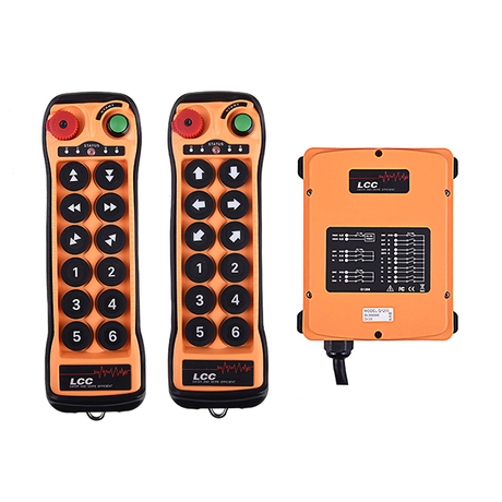 Control remoto inalámbrico de radio industrial de radio individual Q1200 para una grúa superior