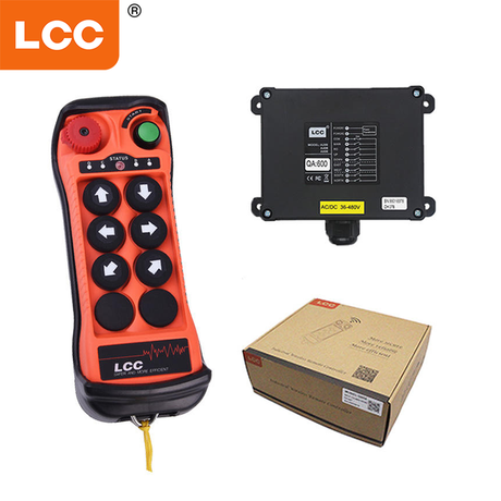 Fabricante de LCC QA600 impermeable 6 botón110v 220V 24 Vtruck Levante inalámbrico Crane de elevación Radio Remoto Control remoto industrial