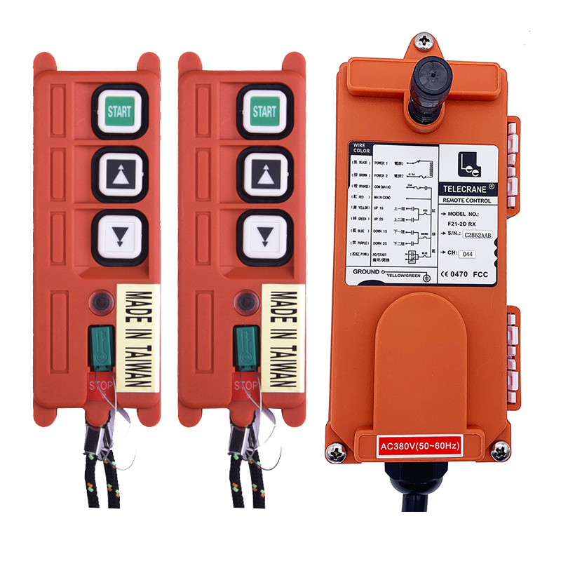 F21-2D Industrial Small Electric Winch Telecrane Radio Remote control remoto