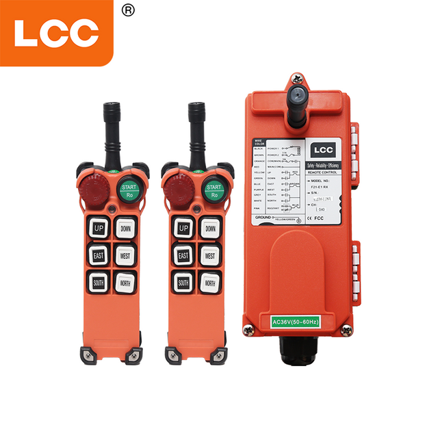 F21-E1 LCC 24V 6 Crane de clave RF en OFF OFF INTERRUPTOR DE CONTROL REMOTO INDUSTRIAL