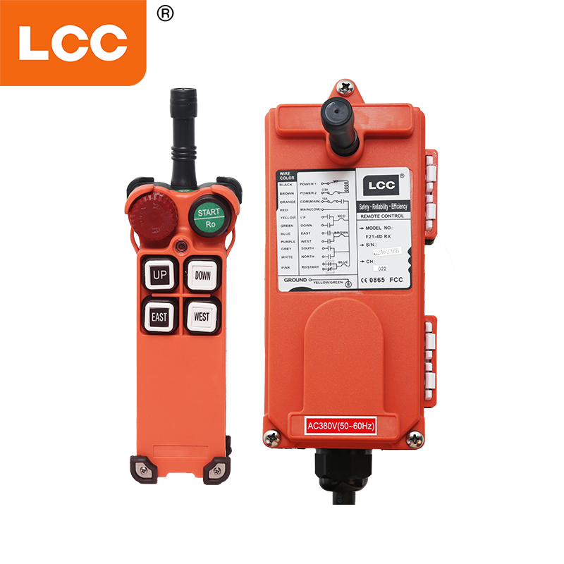 Control remoto hetrónico de radio de grúa F21-4S para bomba de concreto