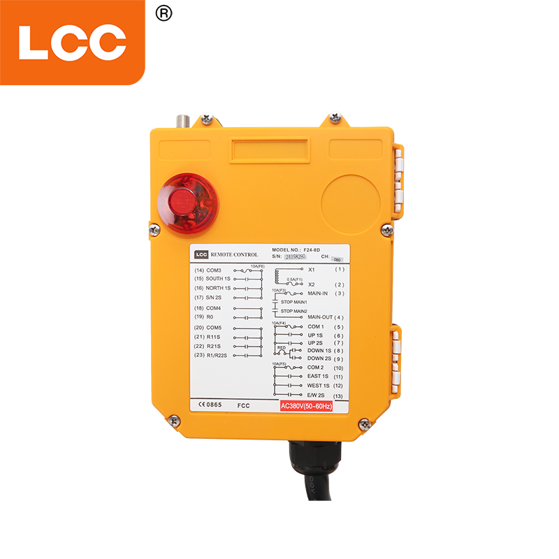 Interruptor de control remoto inalámbrico de polipasto eléctrico F24-8D