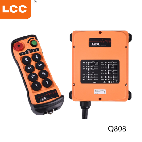 Q808 8 Botones Pulsador Radio Industrial de Doble Velocidad Control Remoto para Grúa