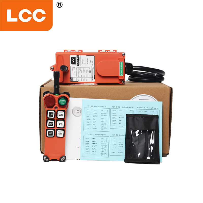 F21-E1 6 Control remoto inalámbrico de 100m de botón único para la grúa de elevación