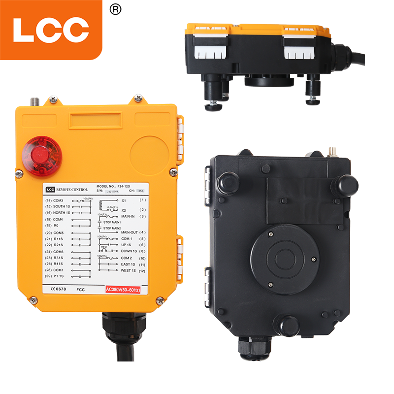 F24-12S 12 canales Sistema de control remoto de radio eléctrico de radio eléctrica industrial