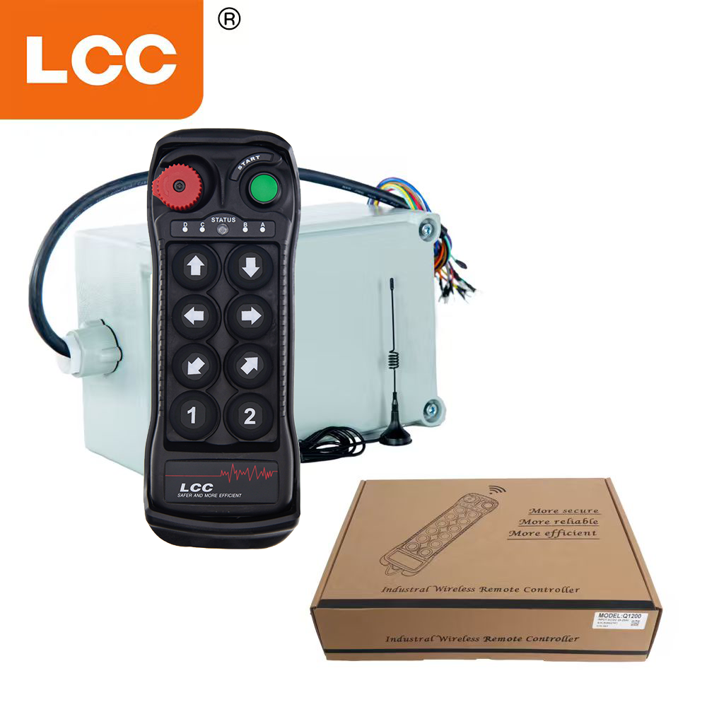 LCC BQ800 Control remoto inalámbrico a prueba de explosiones antiexplosión de una sola velocidad de 8 botones para áreas peligrosas de grúas de elevación