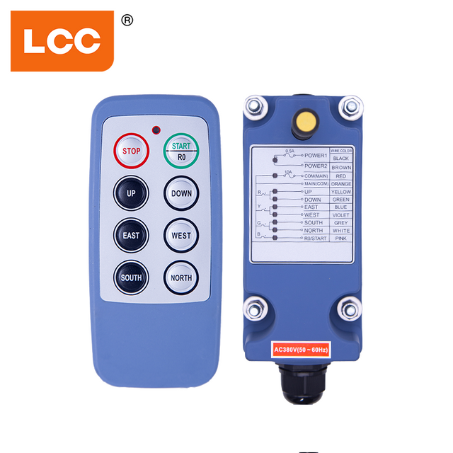 Control remoto inalámbrico industrial LCC SAGA1-L8 para equipos hidráulicos de grúas