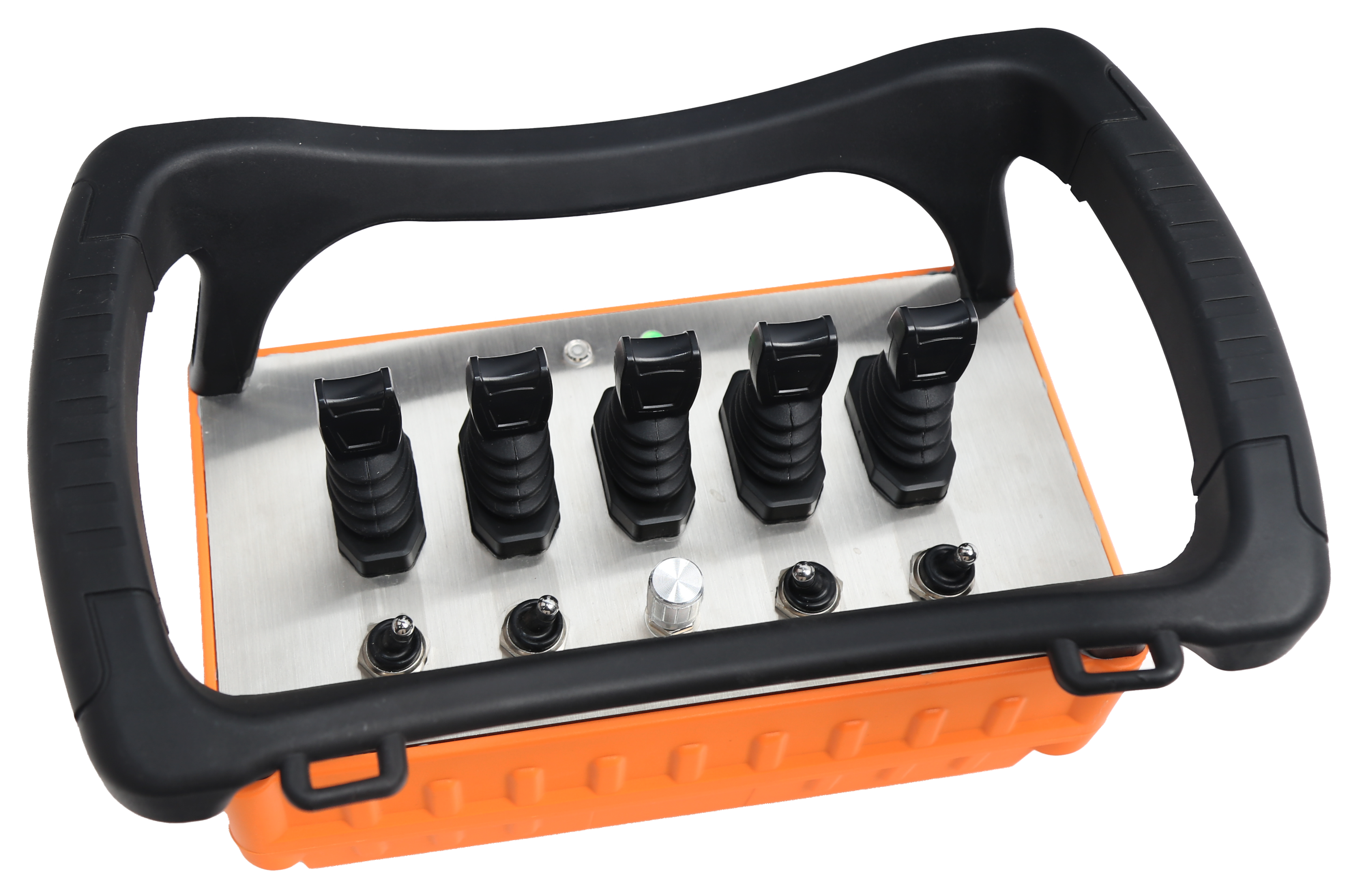 Control remoto inalámbrico personalizado BT500 para grúas montadas en camiones: cuenta con joysticks proporcionales y control analógico, compatible con modos manual y automático