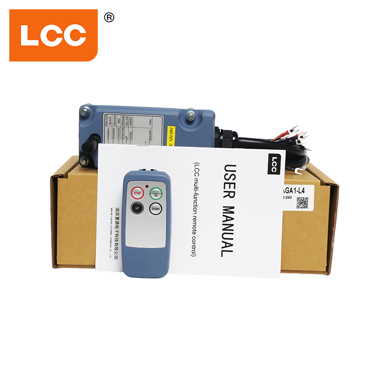 12V 24V LCC SAGA1-L4 Sistema de Control remoto de marcha única de 4 botones cabrestante de torre Radio grúa Control remoto