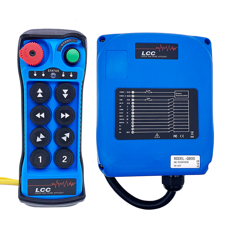 Q800 380V 220V 36V 24V 24V UHF 8 Bot&oacute;n Controlador remoto RF Para Winching Forestry