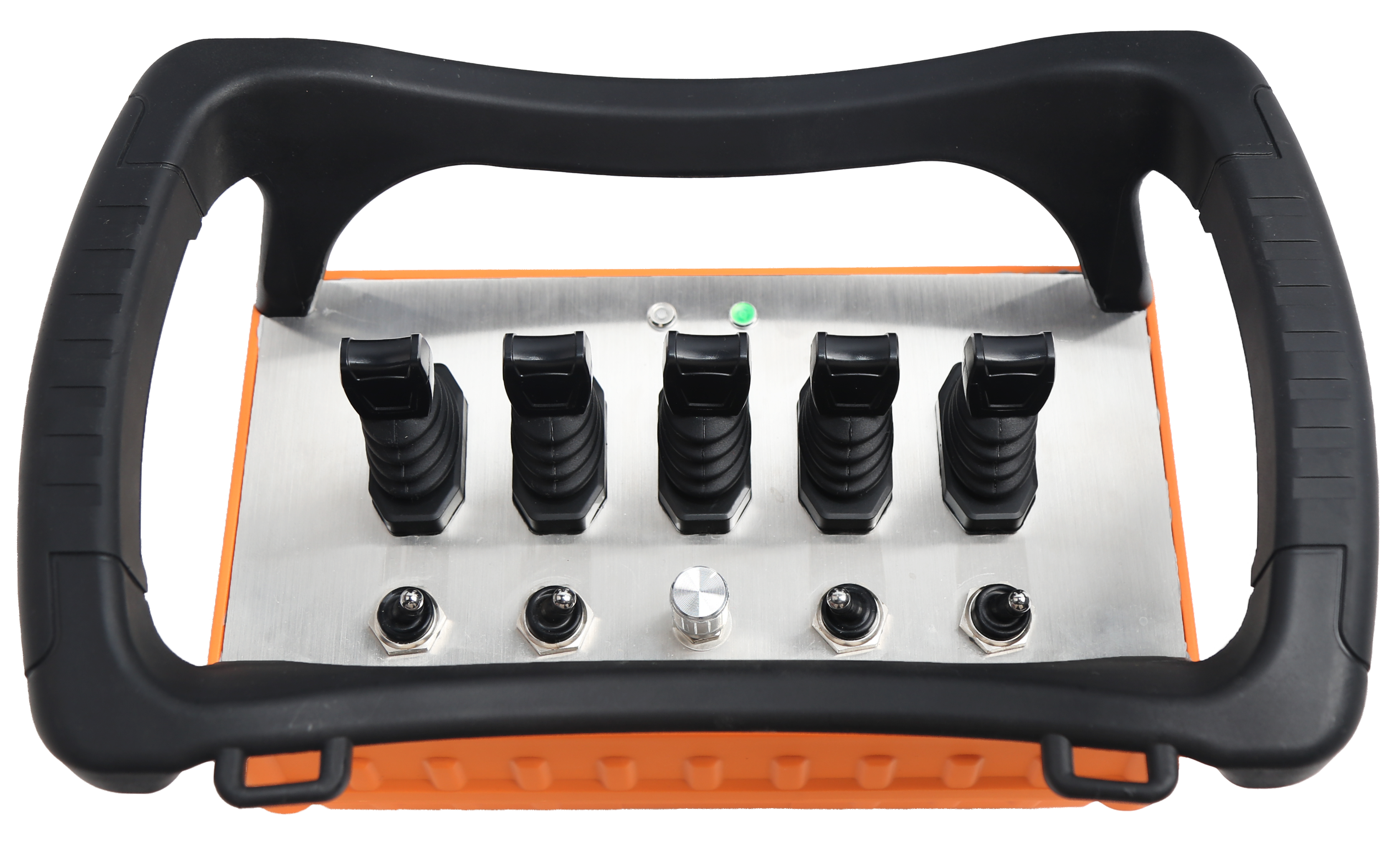 Control remoto inalámbrico personalizado BT500 para grúas montadas en camiones: cuenta con joysticks proporcionales y control analógico, compatible con modos manual y automático