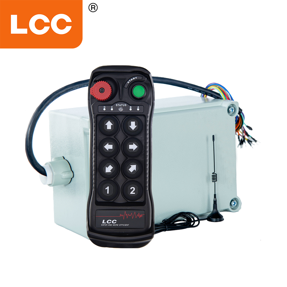 LCC BQ800 Control remoto inalámbrico a prueba de explosiones antiexplosión de una sola velocidad de 8 botones para áreas peligrosas de grúas de elevación